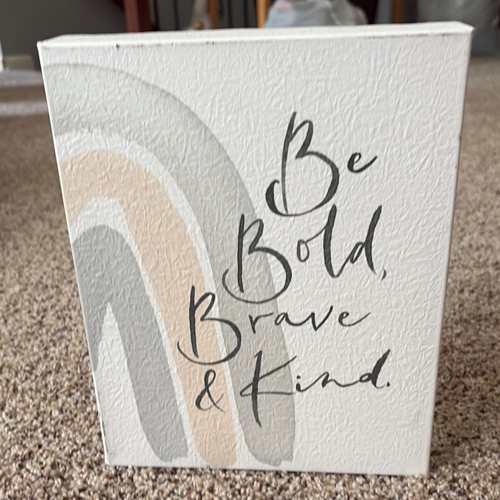 Inspirational Wall Art with Bold Text